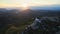 Aerial view of wat phasornkaew khao koh petchabun northern of th