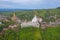 Aerial view of Wat Phra Thart Pha Sorn Kaew Statue temple, Phetchabun, Thailand. Nature landscape background. Travel trip on