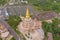 Aerial view of Wat Phra Thart Pha Sorn Kaew Statue temple, Phetchabun, Thailand. Nature landscape background. Travel trip on