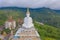 Aerial view of Wat Phra Thart Pha Sorn Kaew Statue temple, Phetchabun, Thailand. Nature landscape background. Travel trip on