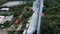 Aerial view of Wat Tham Phrathat Khao Prang temple in Lopburi, Thailand