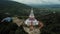 Aerial view Wat Thaton temple in Chiang Mai, Thailand.