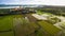 Aerial view of wat thum seau kanchanaburi thailand