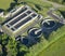 Aerial View : Water-treatment plant