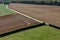 Aerial view Waterloo battle memorial, Belgium