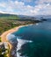 Aerial view of the west coast of Oahu