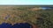 Aerial view of the wetlands swamp. Beautiful nature landscape.