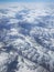 Aerial view of white snow covered mountains winter, Snowscape wallpaper