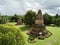 Aerial view Wiang Tha Kan historic temple at Lumphun in Thailand.