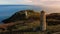 Aerial view. Wicklow Head lighthouse. county Wicklow. Ireland