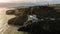 Aerial view. Wicklow Head lighthouse. county Wicklow. Ireland