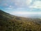 Aerial view on wild savanna