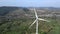 Aerial view of wind renewable electricity plant