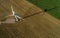 Aerial View of Wind Turbine