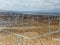 Aerial view of wind turbines spreading over the desert in Palm Springs wind farm