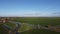 Aerial view from a windmill around Workum