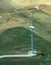 Aerial view windmill turbine