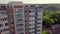 Aerial view of the windows of a new residential building