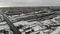 Aerial view at winter Classification marshalling yard trains railroad wagons