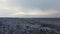 aerial view of winter forest near the sea in Tallinn, Estonia