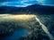 Aerial view of winter Giant Mountains