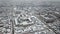 Aerial view of a winter landscape in the small Ukrainian city of Emilcheno