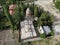 Aerial view of a wonderful, magnificent and mysterious church Gndevank in Vayots Dzor region Armenia