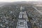 Aerial view Woodman Ave and Panorama City in Los Angeles