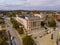 Aerial view of Worcester city in fall, MA, USA