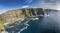 Aerial view of the world famous cliffs of moher in county clare