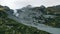 aerial view of Worthington Glacier State Recreational Site in Alaska