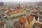 Aerial view Wroclaw old town square.