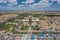 Aerial view of Ying Xian Wooden Pagoda, Shanxi, China