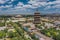 Aerial view of Ying Xian Wooden Pagoda, Shanxi, China