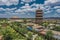 Aerial view of Ying Xian Wooden Pagoda, Shanxi, China