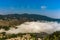 Aerial view of Yuanyang county in Honghe Prefecture in southeastern Yunnan province, China