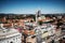 Aerial view Zagreb city, Capital of Croatia