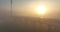 Aerial view of the Zagreb during last sunset in 2021