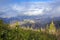 Aerial view of Zakopane town from the Sarnia Skala peak