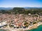 Aerial view of Zakynthos city in Zante island, in Greece