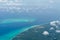 Aerial view of Zanzibar. Zanzibar is a tanzanian island in the indian ocean, blue ocean sea