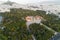 Aerial view of Zappeion in Athens and modern part of the city