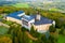 Aerial view of Zbiroh castle, Czech Republic