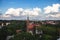 Aerial view of a Zelenogradsk, former Cranz, coastal resort, Zelenogradsky District, Kaliningrad Oblast, Russia, Sambian coastline