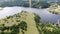 Aerial View, Zlatibor Gondola Lift Above Ribnicko Lake To Tornik Summit, Serbia