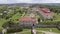 Aerial view of Zolochiv Castle in Lviv region, Ukraine