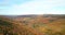 Aerial views of autumn fall foliage landscape in Wentworth valley, Nova Scotia, Canada