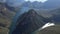 Aerial views of Blyde River Canyon and the three Rondavels in Graskop, Mpumalanga, South Africa