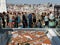 Aerial views of the city of Madrid from the terrace of the central hotel Riu Plaza Spain