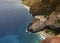 Aerial views of Kauai`s Na Pali Coast, Hawaii